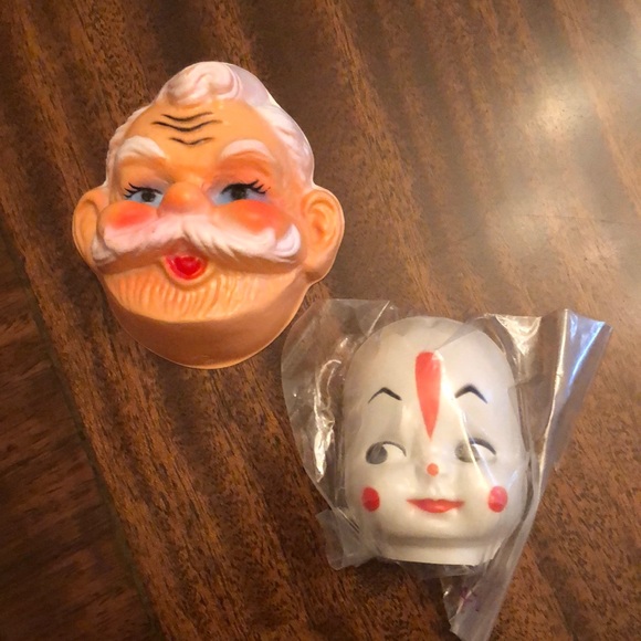 Office 2 Vintage Plastic Arts And Crafts Doll Heads Poshmark